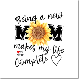 Being a new mom, expecting mother gift, Happy first Mothers Day Posters and Art